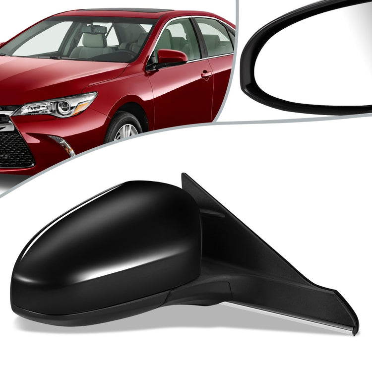 RETROVISOR MIRROR - OEM - 15-16 TOYOTA CAMRY - POWERED - HEATED - FOLDING - RIGHT - BLACK MATERIAL