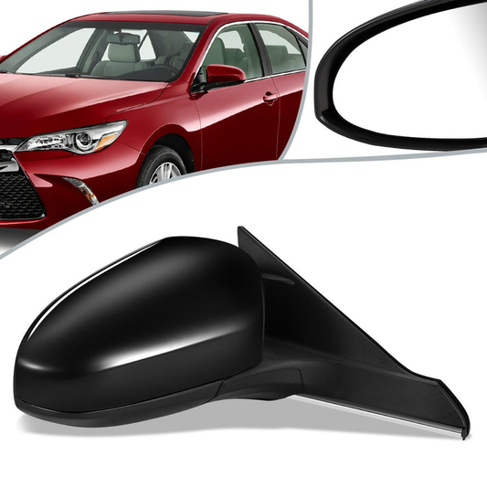 RETROVISOR MIRROR - OEM - 15-16 TOYOTA CAMRY - POWERED - HEATED - FOLDING - RIGHT - BLACK MATERIAL