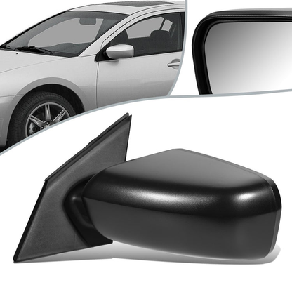 RETROVISOR MIRROR - OEM - 04-08 MITSUBISHI GALANT - POWERED - HEATED - FOLDING - TEXTURED - BLACK - LEFT