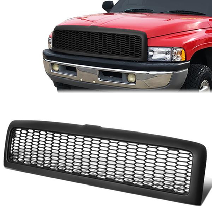 PARRILLA GRILLE - 94-01 DODGE RAM 1500 / 94-02 DODGE RAM 2500, 3500 - HONEYCOMB MESH - MATTE BLACK