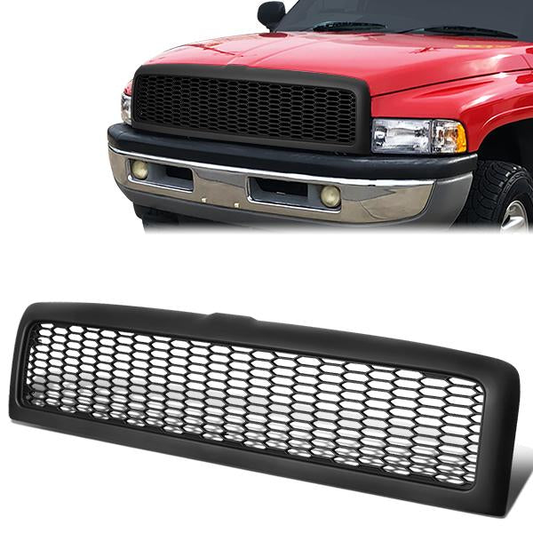PARRILLA GRILLE - 94-01 DODGE RAM 1500 / 94-02 DODGE RAM 2500, 3500 - HONEYCOMB MESH - MATTE BLACK