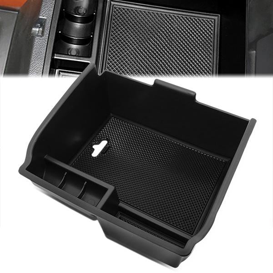 nan CENTER CONSOLE ORGANIZER TRAY - 16-19 TOYOTA FORTUNER SW4 - FITS NON USDM MODELS - BLACK