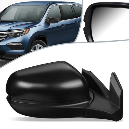 RETROVISOR MIRROR - OEM - 16-18 HONDA PILOT - POWERED - FOLDING - TEXTURED - BLACK - RIGHT
