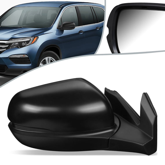 RETROVISOR MIRROR - OEM - 16-18 HONDA PILOT - POWERED - FOLDING - TEXTURED - BLACK - RIGHT