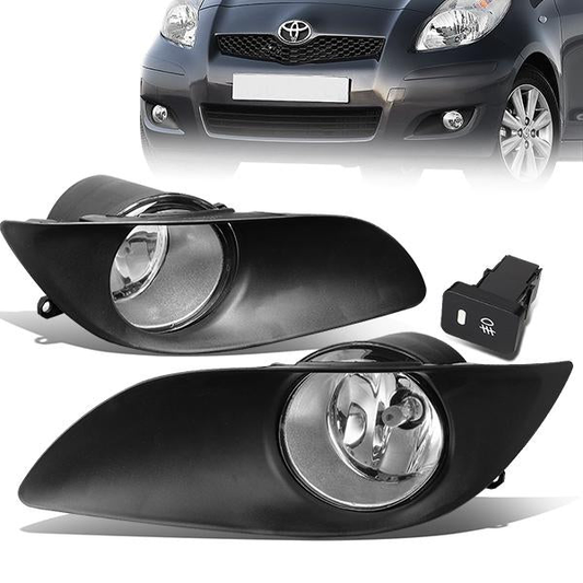 FAROS DE NIEBLA 09-11 TOYOTA YARIS HATCHBACK - W/ SWITCH - H11 BULB - CLEAR