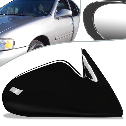 RETROVISOR MIRROR - OEM - 98-99 NISSAN ALTIMA - POWERED - PAINTABLE - BLACK - RIGHT