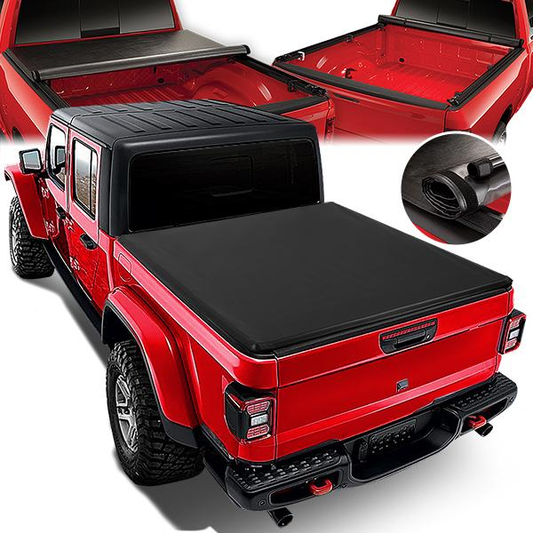 TAPADERA DE CAJUELA TONNEAU COVER - ROLL-UP - 2020 JEEP GLADIATOR - FITS MODELS WITHOUT UTILITY TRACK SYSTEM