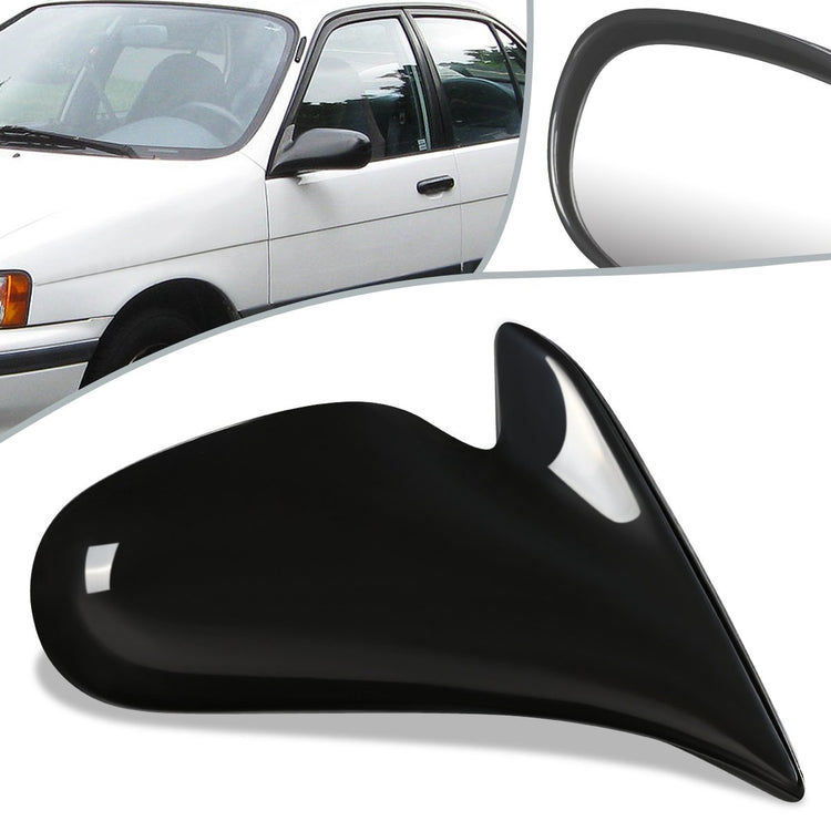 RETROVISOR MIRROR - OEM - 98-02 TOYOTA COROLLA - MANUAL - PAINTABLE - BLACK - RIGHT