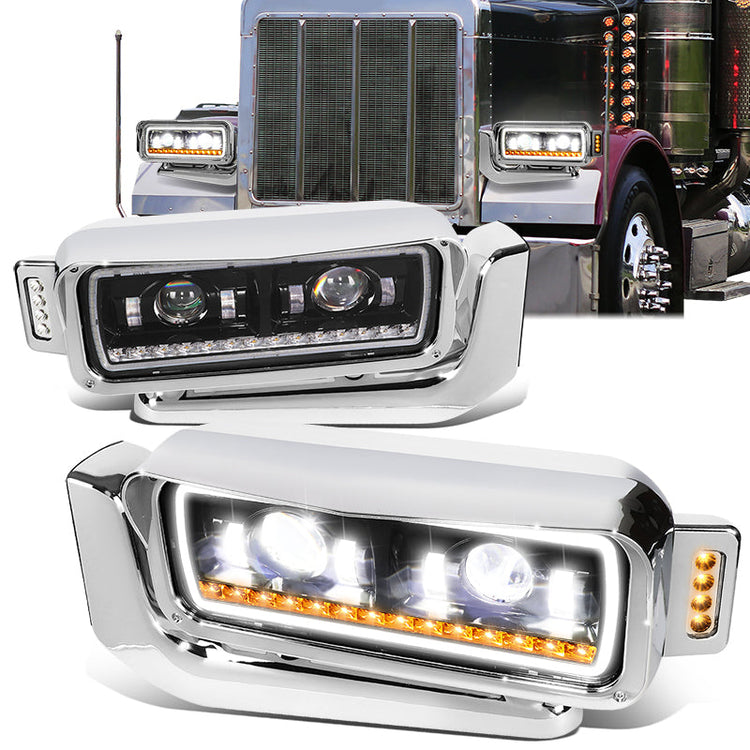 FAROS 81-88 PETERBILT 359 / 87-07 PETERBILT 379 / 08-21 PETERBILT 389 - BLACK