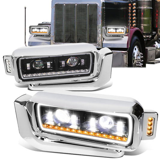 FAROS 81-88 PETERBILT 359 / 87-07 PETERBILT 379 / 08-21 PETERBILT 389 - BLACK