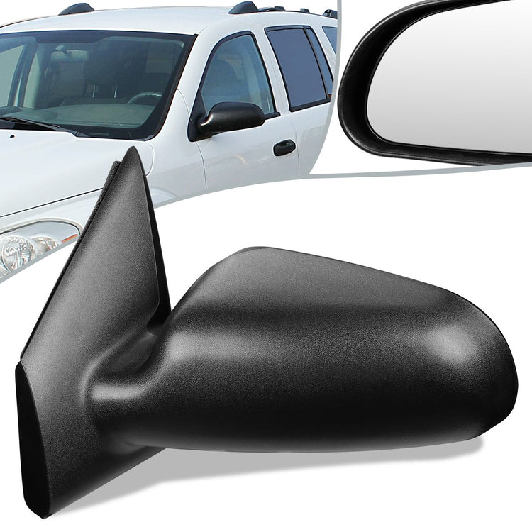 RETROVISOR MIRROR - 04-09 DODGE DURANGO - POWERED - OEM - LEFT - TEXTURED/BLACK