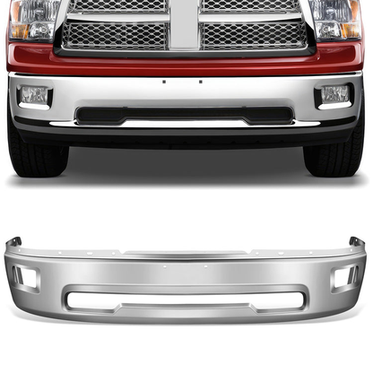 DEFENSA 09-10 DODGE RAM 1500 / 11-12 RAM 1500, FITS MODELS WITHOUT SPORT PKG; WITH FOG LAMPS; EXCLUDES MEGA CAB - CHROME