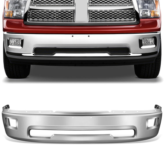 DEFENSA 09-10 DODGE RAM 1500 / 11-12 RAM 1500, FITS MODELS WITHOUT SPORT PKG; WITH FOG LAMPS; EXCLUDES MEGA CAB - CHROME
