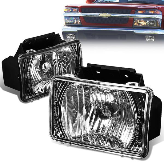 FAROS DE NIEBLA 04-12 CHEVY COLORADO, GMC CANYON 4-DR - NO SWITCH - H11 BULB - BLACK