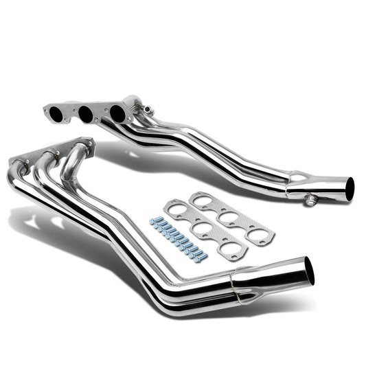 HEADERS STAINLESS STEEL - 94-04 FORD MUSTANG V6 3.6 - LONG TUBE - FITS MODELS WITH EGR , WITHOUT FRONT AIR INJECTION PORTS