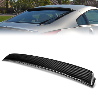 SPOILER CAR ROOF SPOILER - 03-08 NISSAN 350Z - FITS COUPE MODELS - CARBON FIBER BLACK