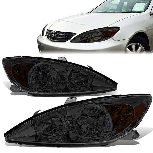 FAROS 02-04 TOYOTA CAMRY 4-DOOR - 9006 LOW BEAM / 9005 HIGH BEAM / 3457A TURN SIGNAL - CHROME HOUSING / AMBER CORNER