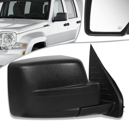 RETROVISOR MIRROR - OEM - 08-12 JEEP LIBERTY - POWERED - HEATED - TEXTURED - BLACK - RIGHT