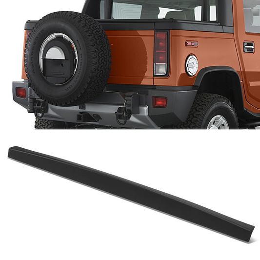 PROTECTOR DE CAJA TAILGATE MOLDING - HM H2 05-09 TAILGATE MLDG SUT MODEL; BLACK