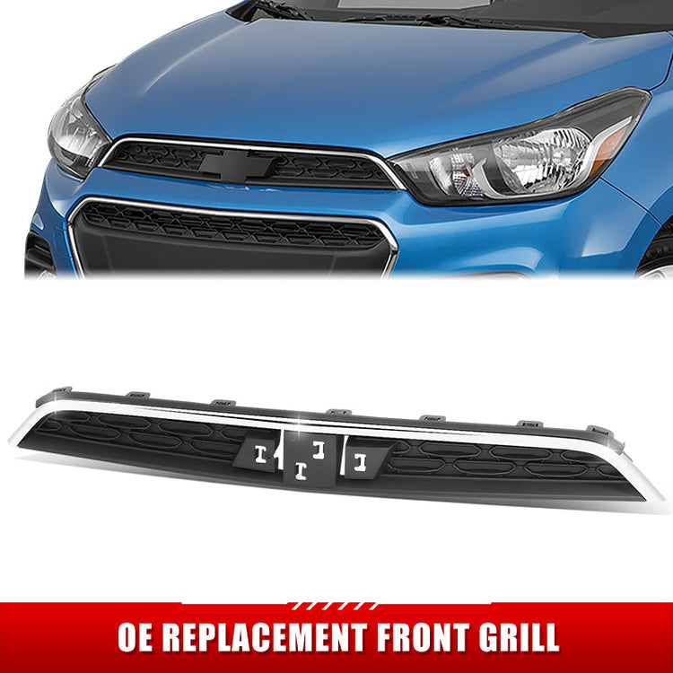 PARRILLA GRILLE - CV SPAK 16-18/19-22/ GRILLE ASS'Y 16-18/ W/TEXTURED MAT-GRAY/ W/CHROME MOULDING (1/2LT)//PARTS.NO,GM1200735//OEM NO,42397434