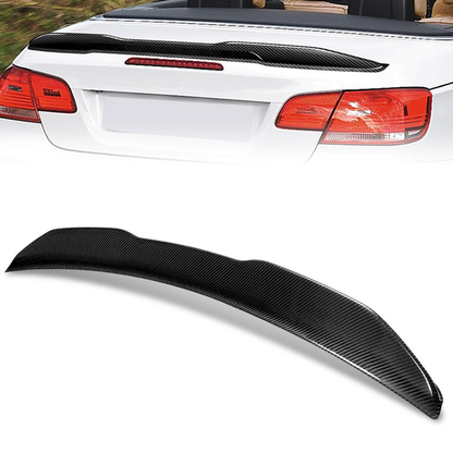 SPOILER CAR TRUNK SPOILER - 11-13 BMW 325I / 07-13 BMW 328I / 07-13 BMW 335I / 11-13 BMW 335IS / 08-13 BMW M3 - FITS CONVERTIBLE MODELS - CARBON FIBER BLACK