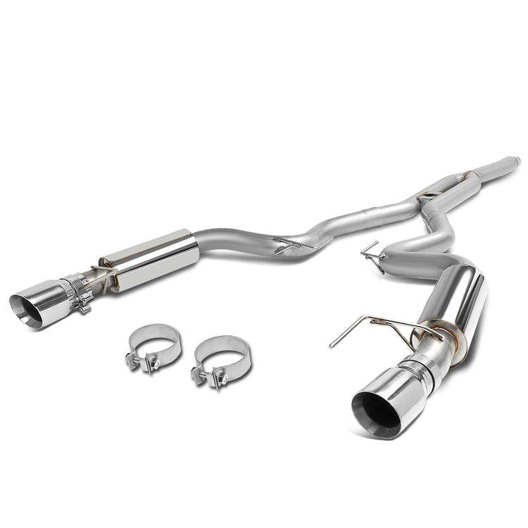 TUBERIA CATBACK CATBACK - 15-17 FORD MUSTANG 2.3L TURBO W/ MUFFLER TIP (3-162) - STAINLESS STEEL
