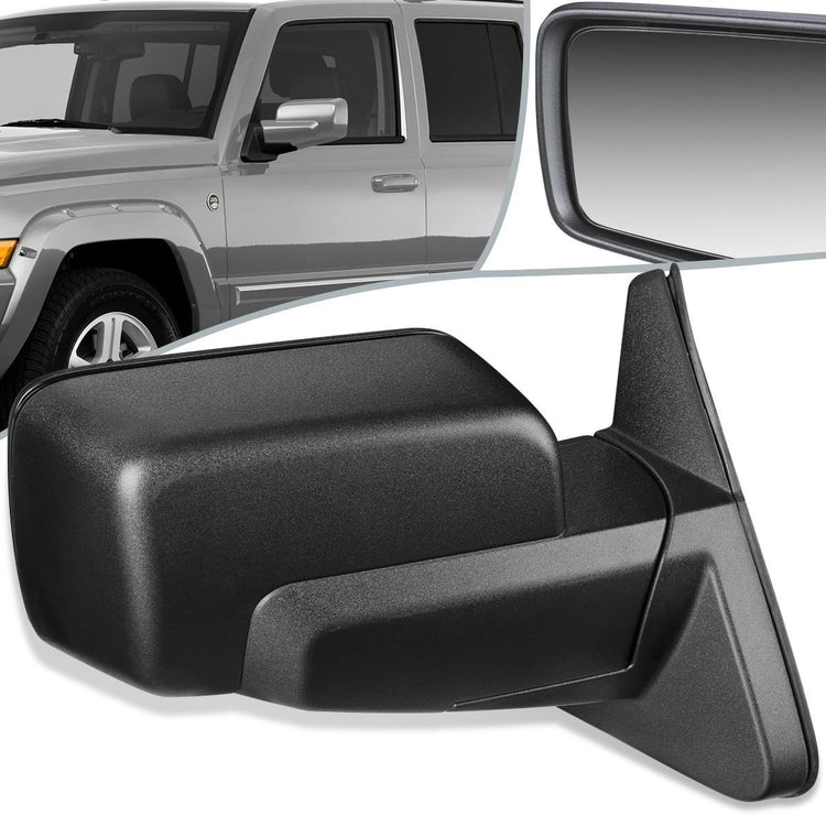 RETROVISOR MIRROR - OEM - 06-10 JEEP COMMANDER - POWERED - HEATED - TEXTURED - BLACK - RIGHT