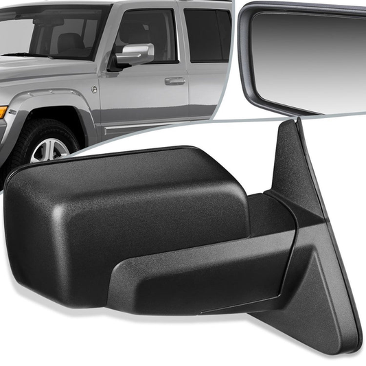 RETROVISOR MIRROR - OEM - 06-10 JEEP COMMANDER - POWERED - HEATED - TEXTURED - BLACK - RIGHT