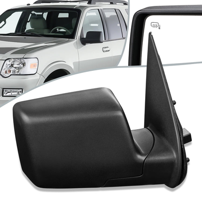 RETROVISOR MIRROR - OEM - 06-10 FORD EXPLORER / 07-10 FORD EXPLORER SPORT TRAC / 06-10 MERCURY MOUNTAINEER - POWERED - HEATED - WITH PUDDLE LIGHT - BLACK - RIGHT