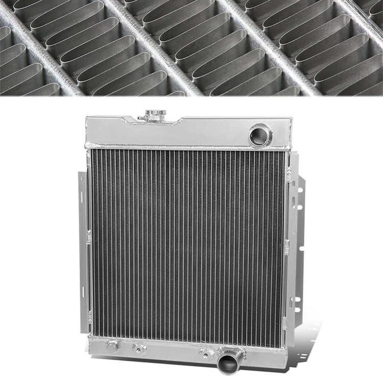 RADIADOR DE ALUMINIO RADIATOR - 3 ROWS - 63-64 FORD FALCON / 1963 FORD FALCON SEDAN DELIVERY / 65-66 FORD MUSTANG / 63-65 MERCURY COMET - FITS MANUAL TRANSMISSION MODELS