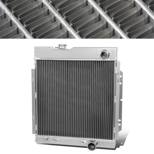 RADIADOR DE ALUMINIO RADIATOR - 3 ROWS - 63-64 FORD FALCON / 1963 FORD FALCON SEDAN DELIVERY / 65-66 FORD MUSTANG / 63-65 MERCURY COMET - FITS MANUAL TRANSMISSION MODELS