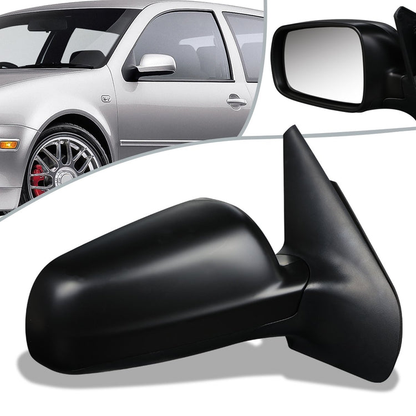 RETROVISOR MIRROR - OEM - 98-03 VOLKSWAGEN GOLF - POWERED - HEATED - FOLDING - RIGHT - BLACK