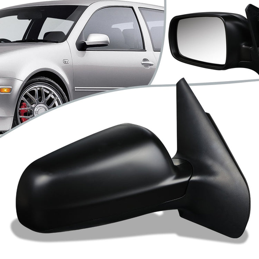 RETROVISOR MIRROR - OEM - 98-03 VOLKSWAGEN GOLF - POWERED - HEATED - FOLDING - RIGHT - BLACK