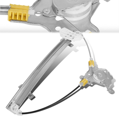 REGULADOR DE VENTANA WINDOW MOTORS & REGULATORS - METALLIC - 93-96 MITSUBISHI MIRAGE SEDAN - METALLIC - BARE STEEL/PLASTIC