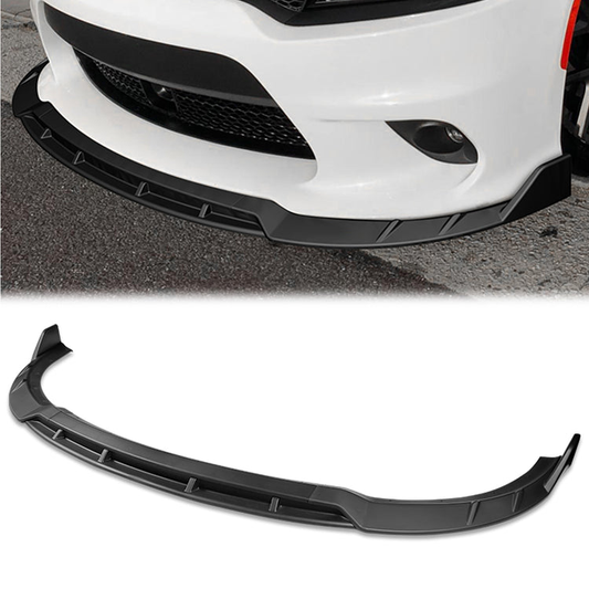 LIP FRONTAL 15-21 DODGE CHARGER - REQUIRES DRILLING BUMPER FOR INSTALLATION - 3PC - MATTE BLACK