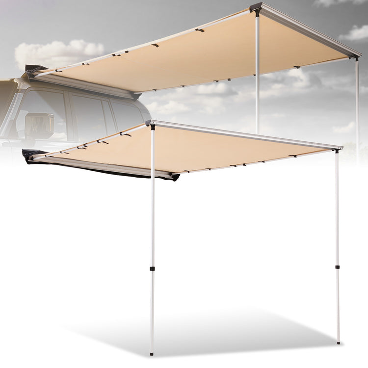 PORTAEQUIPAJE CAR SIDE AWNING - ANY VEHICLE WITH ROOF RAILS / RACK / CARGO BASKET THAT CAN MOUNT A 6.5' LONG BAR