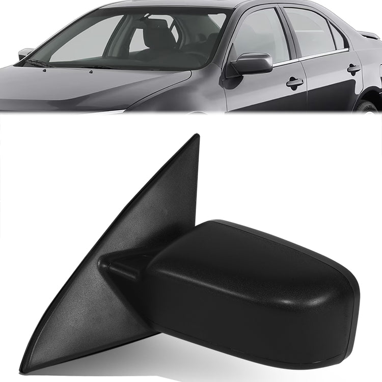 RETROVISOR MIRROR - OE STYLE - FORD FUSION 2011-2012 - WITH POWER WITH TEXTURED COVER - DRIVER LEFT SIDE - BLACK