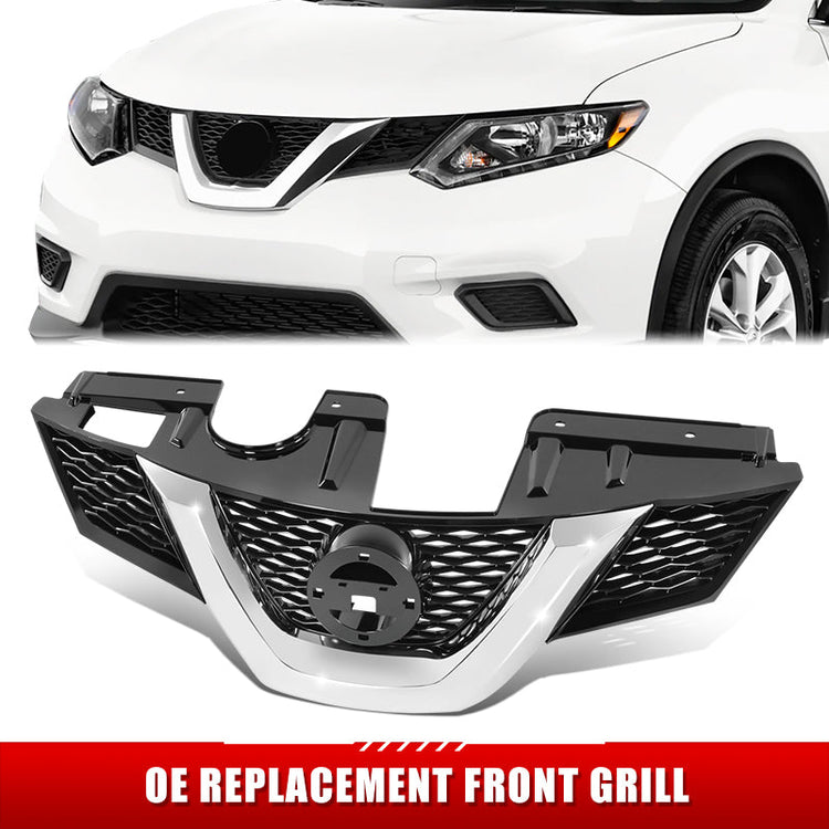 PARRILLA GRILLE - DS ROGE '14-'16/'17-'20/ GRILLE ASS'Y 14-16/ PAINTED BLACK W/CHROME MLDG/ W/CAMERA H. (W/PREMIUM PKG)/ (SL/SV)//PARTS.NO,NI1200259//OEM NO,623104BA0B