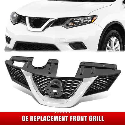 PARRILLA GRILLE - DS ROGE '14-'16/'17-'20/ GRILLE ASS'Y 14-16/ PAINTED BLACK W/CHROME MLDG/ W/CAMERA H. (W/PREMIUM PKG)/ (SL/SV)//PARTS.NO,NI1200259//OEM NO,623104BA0B