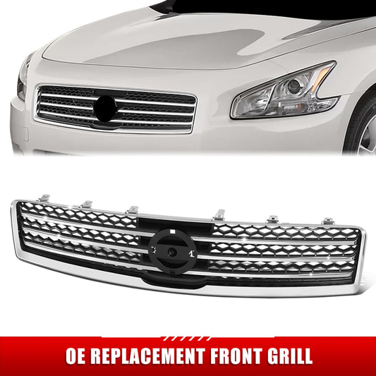 PARRILLA GRILLE - DS MAXMA '09-'15/ GRILLE ASS'Y/ CHROME/SILVER-GRAY//PARTS.NO,NI1200231//OEM NO,620709N00A