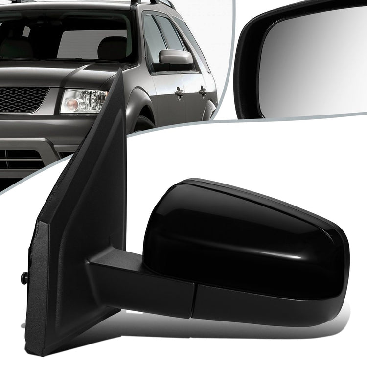 RETROVISOR MIRROR - OEM - 04-07 FORD FREESTYLE - POWERED - FOLDING - BLACK MATERIAL - LEFT