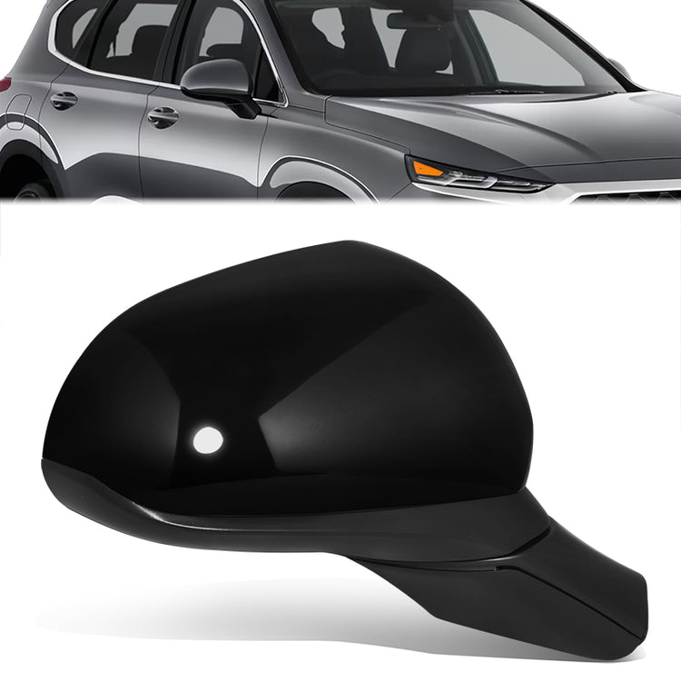 RETROVISOR MIRROR - OE STYLE - HYUNDAI SANTA FE 19-20 - WITH POWER - PASSENGER SIDE - PAINT TO MATCH - BLACK