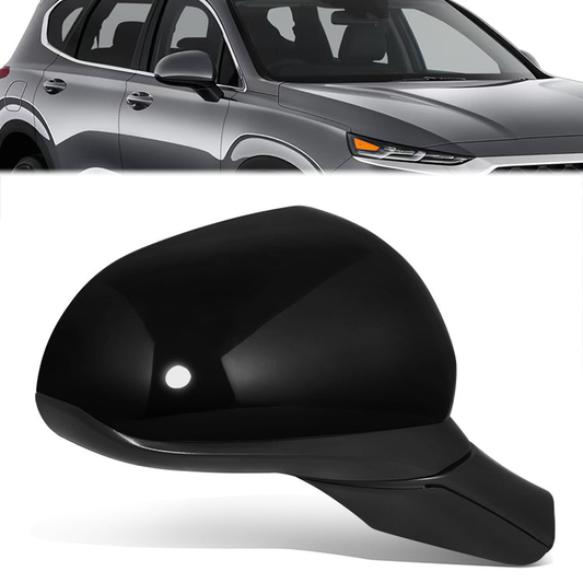 RETROVISOR MIRROR - OE STYLE - HYUNDAI SANTA FE 19-20 - WITH POWER - PASSENGER SIDE - PAINT TO MATCH - BLACK