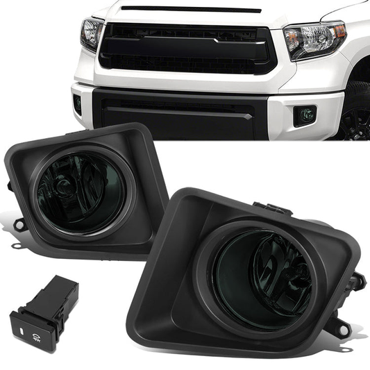 FAROS DE NIEBLA 14-21 TOYOTA TUNDRA - H1 BULB - WITH SWITCH, WIRING - SMOKED