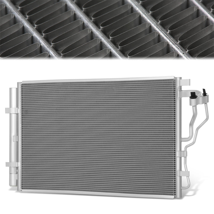 CONDENSADOR HYUNDAI ELANTRA 14-16 - HYUNDAI ELANTRA GT 16-17 - KIA FORTE 15-18 - KIA FORTE5 15-18 - ALUMINUM