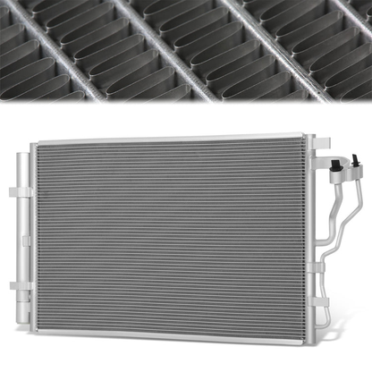 CONDENSADOR HYUNDAI ELANTRA 14-16 - HYUNDAI ELANTRA GT 16-17 - KIA FORTE 15-18 - KIA FORTE5 15-18 - ALUMINUM