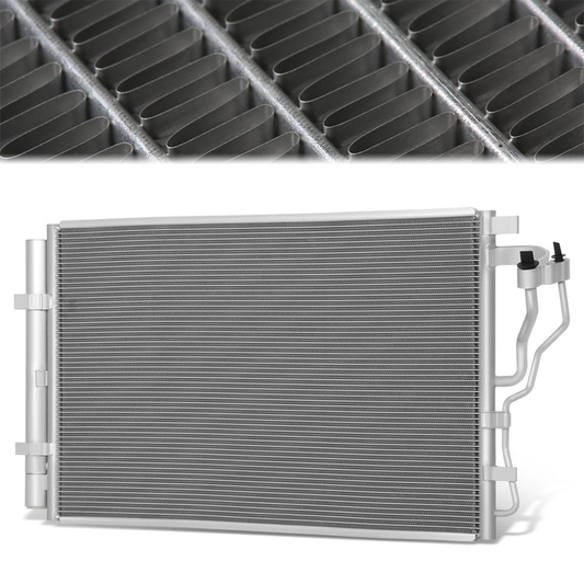 CONDENSADOR HYUNDAI ELANTRA 14-16 - HYUNDAI ELANTRA GT 16-17 - KIA FORTE 15-18 - KIA FORTE5 15-18 - ALUMINUM