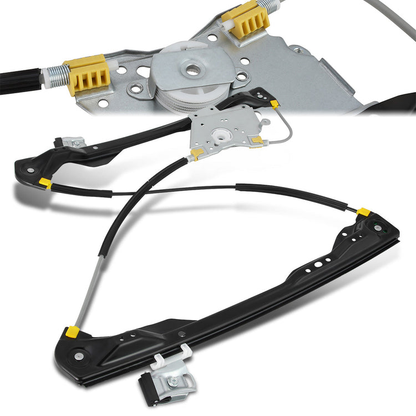 REGULADOR DE VENTANA WINDOW MOTORS & REGULATORS - METALLIC - 00-07 FORD FOCUS - METALLIC - BARE STEEL/PLASTIC