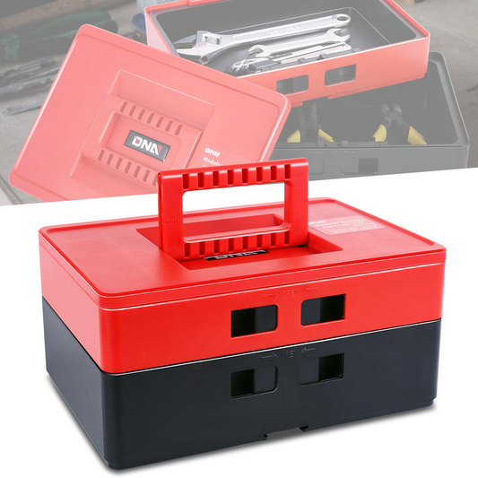 HERRAMIENTAS PLASTIC TOOL BOX - RED