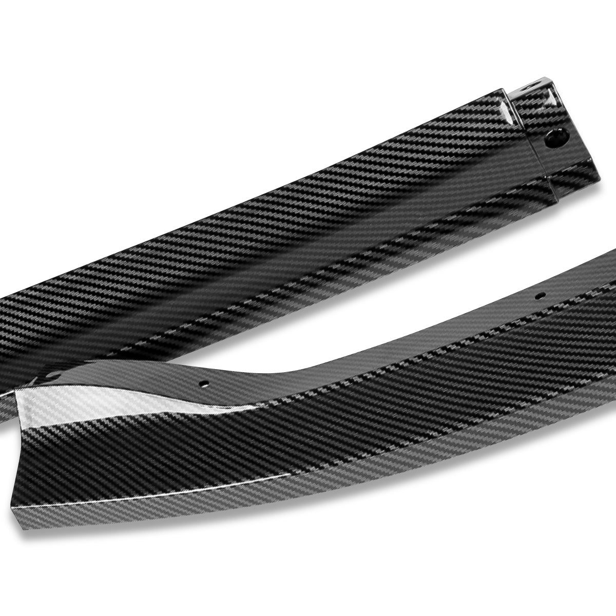 LIP FRONTAL 11-14 SUBARU WRX, WRX STI - REQUIRES DRILLING BUMPER FOR INSTALLATION - 3PC - CARBON FIBER LOOK